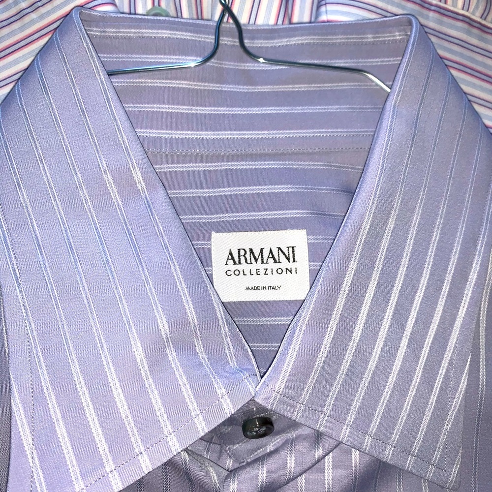 Lot of 8 Men’s high fashion dress shirts 16.5 42